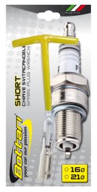 Raktas žvakėms BOTTARI Short, 21 mm