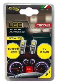 Automobilinių lempučių komplektas BOTTARI, T10 2smd 5050, 2vnt