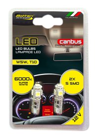 Automobilinių lempučių komplektas BOTTARI, t10 5smd 5050, 2vnt led