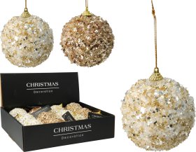 Eglutės žaisliukas, plastikas, 2 skirtingos sp., skersmuo 8 cm