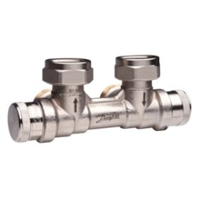 Balansinis vožtuvas DANFOSS RLV-KDV, DN20, kampinis, kairysis, 013G7875