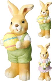 Velykinė dekoracija Triušis, 42 cm, 4 skirtingų dizainų