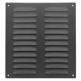 Ventiliacinės grotelės EUROPLAST MR2628A, 260 x 280 mm, antracito sp., metalinės