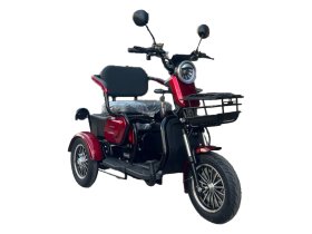 Elektrinis triratis EKOMOTO M20, raudonas, 20 Ah švino rūgšties baterija