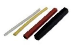 Termoizoliacinių vamzdelių rinkinys UNITECH 44749, 10 cm, 20vnt., geltoni, permatomi, raudoni, juodi, 2,4 - 9,5 mm