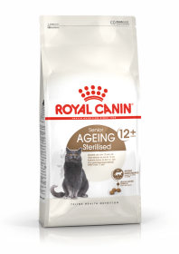 Sausas kačių ėdalas ROYAL CANIN, visavertis subalansuotas pašaras sterilizuotoms vyresnio amžiaus katėms (virš 12 metų amžiaus), 12 + 0,4 kg