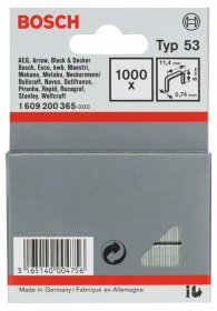 Kabės BOSCH, tipas 53, 8 mm, 1000 vnt.