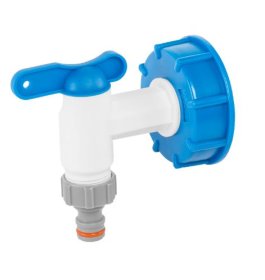 Vandens talpos IIBC rinkinys BRADAS, S60x6 adapteris su 3/4'' PP ir 3/4'' greta jungtimi