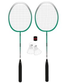 Badmintono rinkinys AVENTO 46BK, 2 raketės+2 skrajukės+ dėklas