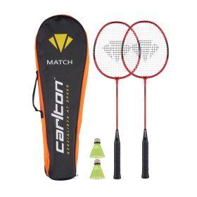 Badmintono rink. Carlton MATCH 2 2 G3, raketės+2 skrajukės+ dėklas