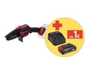 Akumuliatorinis pjūklas EINHELL GE-PS 18/15 Li BL Solo, be akumuliatoriaus ir kroviklio