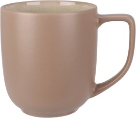 Puodelis, keraminis, 390 ml, rausvos sp.