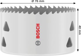 Bimetalinė gręžimo karūna BOSCH, 76 mm