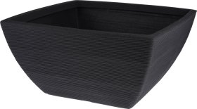 Lauko vazonas, juodos sp., 52 x 52 x 25 cm.