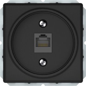 Kompiuterio lizdas VILMA ST150, 1 vietos, įleidžiamas, RJ-45, be rėmelio, juoda matinė sp., KLRJ45-16e2-02