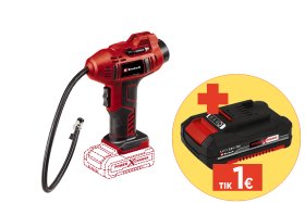 Akumuliatorinis oro kompresorius EINHELL CE-CC 18 Li-Solo, 18 V, maksimalus darbinis slėgis 11 bar, be akumuliatorių ir kroviklio