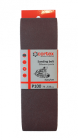 Juosta šlifavimui CORTEX P100, 75 x 533 mm, 3 vnt.