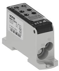 Gnybtas MOREK MAB1135S10, OJL135A, įėjimas Al/Cu 1x10/1x35, išėjimas Cu 2x10/4x16mm², juodos sp.