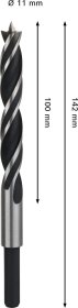 Grąžtas medienai BOSCH PRO, 11 mm x 142 mm