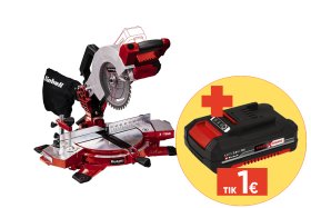 Akumuliatorinės skersinio pjovimo staklės EINHELL TE-MS 18/210, Li-Solo, 18 V, Li-ion, be akumuliatoriaus, diskas Ø210 mm