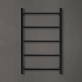 Rankšluosčių džiovintuvas-kopėtėlės WELLMER Trio, 800x500mm, 5 skers., pajungimas 470 mm, AISI 316 nerūd. plienas, juoda sp., 31975J