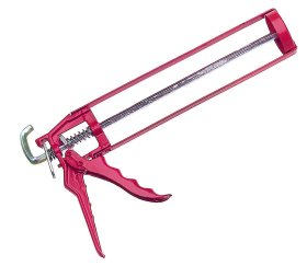 Pistoletas klijams, silikonui,akrilui, dažytas, skeletas, 320 ml