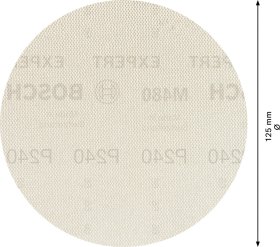 Šlifavimo tinklelis BOSCH, M 480, 125 mm, G240, 5 vnt.