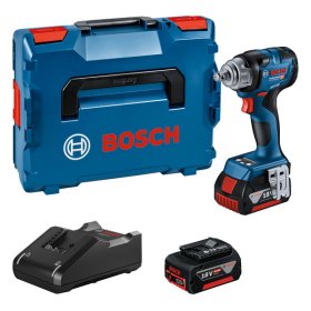 Akumuliatorinis veržliasukis BOSCH Professional GDS 18V-330 HC, 18 V, komplekte 2 x 5,0 Ah akumuliatoriai ir kroviklis, lagaminas, 06019L5003