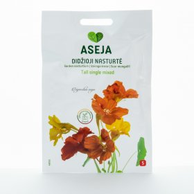 Gėlių sėklos, didžioji nasturtė Tall single mixed, ASEJA, 3gr, 48000(5)