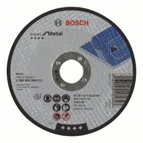 Metalo pjovimo diskas BOSCH, 125x22x2,5 mm