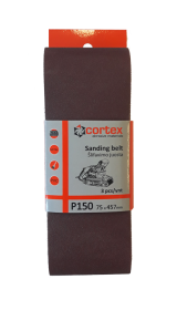 Juosta šlifavimui CORTEX P150, 75 x 457 mm, 3 vnt.