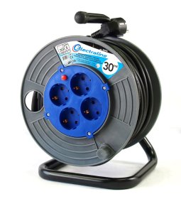 Ilgiklis ritė ELECTRALINE, 4 lizd., 30 m, su įž., 3 x 1,5, 49033