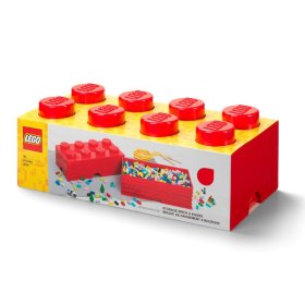 Daiktadėžė kaladėlė LEGO, 50 x 18 x 25 cm., raudonos sp., N