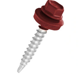 Savisriegiai GUNNEBO, 4,8 x 50 mm, 100 vnt., ZN Cinkuoti, su tarpine, raudonos spalvos RAL3009 (RR29)