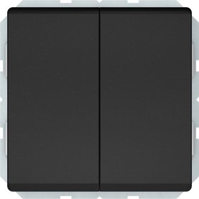 Jungiklis VILMA ST150, 2 klavišų, įleidžiamas, be rėmelio, juoda matinė sp., P510-020-02