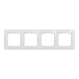 Rėmelis SCHNEIDER 10-1-Sdd311804, SEDNA Design, 4 vietų, baltos spalvos