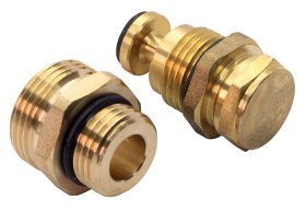 Uždarymo vožtuvo komplektas FERRO RKPO-SET39, 1/2"x3/4" nipelis, RKPO-SET39