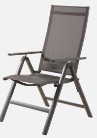 Kėdė NOVELLY HOME, sulankstoma, aliuminė, pilkos sp., XT2031C