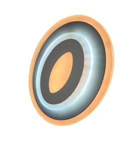 Lubinis LED šviestuvas AVIDE Olive mini, 3 rėžimai, 19W,  3180lm, apšvietimo kampas 120°, 40x210x210 mm, AT-7725
