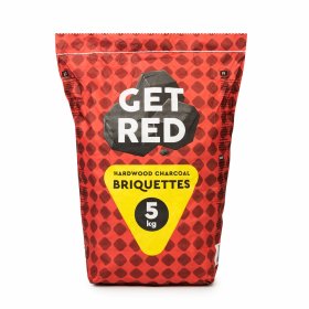 Medžio anglies briketai GET RED, 5kg