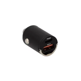 Automobilinis įkroviklis MUSTHAVZ, 2 lizdų, USB-A + USB-C, 38W, juodos sp., MHCACHEADPD38W