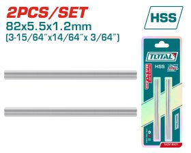 Obliaus peilių rinkinys TOTAL, 82X5.5X1.2 mm, HSS, TAC618201
