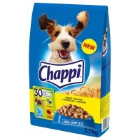 Sausas ėdalas šunims CHAPPI 2,7 kg Su paukštiena ir daržovėmis,