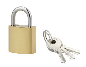 Pakabinama spyna SERRUPRIX, Acera 25 mm geležiniu korpusu 3 raktai, 908001, Thirard