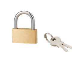 Pakabinama spyna SERRUPRIX, Basic 30 mm žalvariniu korpusu 2 raktai, 970030, Thirard