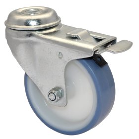 Pasukamas ratukas WAGNER Bold Hole, d-75 mm, termoplastiko guma, su stabdžiu, 60 kg.