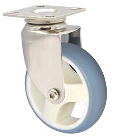 Pasukamas ratukas WAGNER, d-75 mm, paprastas guolis, termoplastiko guma, apkrova - 70 kg.