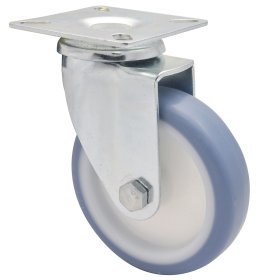 Pasukamas ratukas WAGNER, d-100 mm, termoplastiko guma, apkrova - 75 kg.