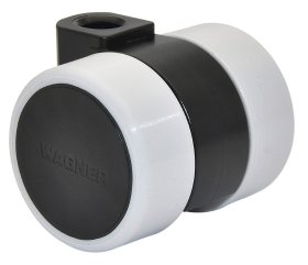 Baldinis ratukas RO38, d-37 mm, juodas, minkštas, apkrova 80 kg, 2 vnt., N
