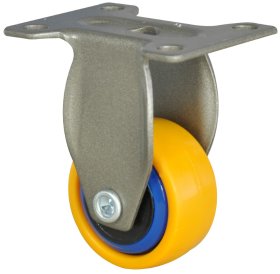 Fiksuotas ratukas 3C-Serija WAGNER, geltonas, minkštas, apkrova - 12 kg.